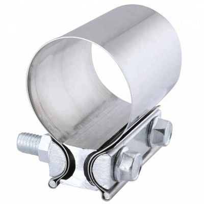 Butt Joint Stainless Steel Exhault Sleeve Clamp Band